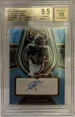 Justin Fields [Light Blue] #RS-JFI Football Cards 2021 Panini Select Rookie Signatures Prices
