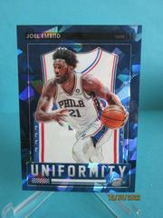 Joel Embiid [Blue Ice] Basketball Cards 2021 Panini Contenders Optic Uniformity Prices