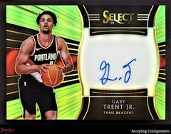 Gary Trent Jr. [Neon Green] #GTJ Basketball Cards 2018 Panini Select Rookie Signatures Prices