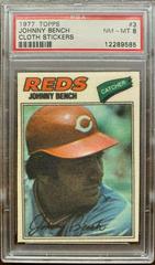 Johnny Bench Baseball Cards 1977 Topps Cloth Stickers Prices