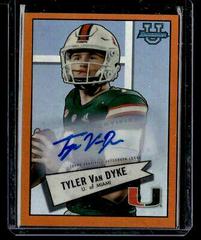 Tyler Van Dyke [Autograph Orange] #52BF-8 Football Cards 2022 Bowman Chrome University 1952 Prices