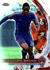 Deshorn Brown [Red Refractor] Soccer Cards 2014 Topps Chrome MLS Prices