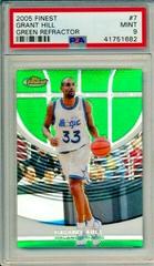 Grant Hill [Green Refractor] Basketball Cards 2005 Finest Prices