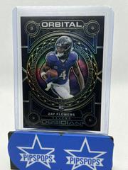 Zay Flowers [Yellow Electric Etch] #3 Football Cards 2023 Panini Obsidian Orbital Prices
