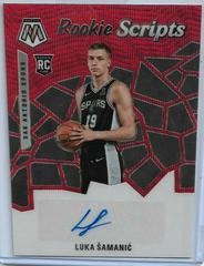 Luka Samanic [Red Wave] Basketball Cards 2019 Panini Mosaic Rookie Scripts Prices