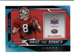 Steve Young [Teal] #RTB-SY Football Cards 2019 Panini Certified Raise the Banner Prices
