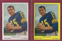 Frank Ryan Football Cards 1959 Bell Brand Rams Prices