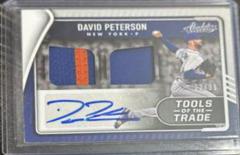 David Peterson #TT2S-DP Baseball Cards 2022 Panini Absolute Tools of the Trade 2 Swatch Signatures Prices