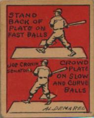 Joe Cronin Baseball Cards 1935 Schutter Johnson Prices