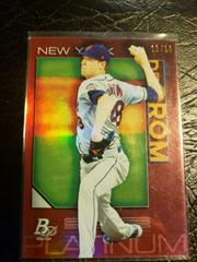 Jacob deGrom [Red] #79 Baseball Cards 2020 Bowman Platinum Prices