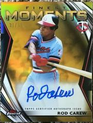 Rod Carew #FMA-RC Baseball Cards 2021 Topps Finest Moments Autographs Prices