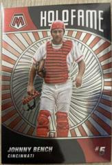 Johnny Bench #HF-11 Baseball Cards 2022 Panini Mosaic Holofame Prices