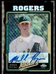 Michael Rogers [Autograph Black Refractor] #246 Baseball Cards 2005 Topps Chrome Prices