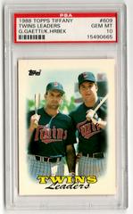 Twins Leaders [G. Gaetti, K. Hrbek] #609 Baseball Cards 1988 Topps Tiffany Prices