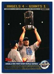 2002 World Series Card #721 Baseball Cards 2003 Topps Prices