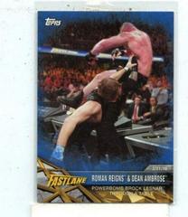 Roman Reigns, Dean Ambrose [Blue] Wrestling Cards 2017 Topps WWE Road To Wrestlemania Prices