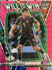 Raul Jimenez [Pink Fluorescent] Soccer Cards 2021 Panini Mosaic Road to FIFA World Cup Will to Win Prices