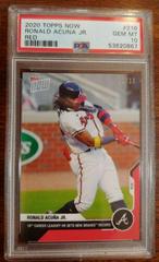 Ronald Acuna Jr. [Red] #216 Baseball Cards 2020 Topps Now Prices