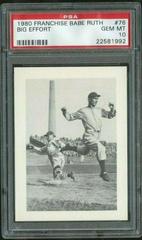 Big Effort #76 Baseball Cards 1980 Franchise Babe Ruth Prices