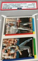 Carney Lansford, Murphy , Browne Baseball Cards 1990 Topps Stickercard Prices