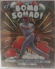 Juan Gonzalez [Gold] Baseball Cards 2023 Panini Donruss Bomb Squad Prices