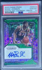 Magic Johnson [Choice Green Prizm] Basketball Cards 2020 Panini Prizm Sensational Signatures Prices