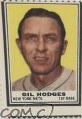 Gil Hodges Baseball Cards 1962 Topps Stamps Prices