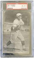 Geo. J. Burns Baseball Cards 1921 Exhibits Prices
