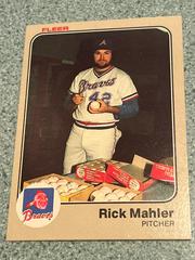 Rick Mahler #141 Baseball Cards 1983 Fleer Prices