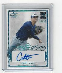 Coby Mayo [Platinum] Baseball Cards 2020 Leaf Trinity Autographs Prices