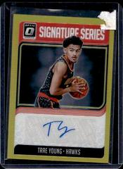 Trae Young [Gold] Basketball Cards 2018 Panini Donruss Optic Signature Series Prices