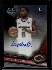 Layden Blocker Basketball Cards 2023 Bowman Chrome University Prospects Autographs Prices