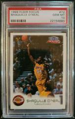 Shaquille O'Neal #72 Basketball Cards 1999 Fleer Focus Prices