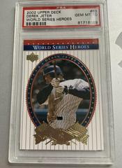 Derek Jeter #83 Baseball Cards 2002 Upper Deck World Series Heroes Prices