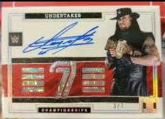 Undertaker #IC-UTK Wrestling Cards 2022 Panini Impeccable WWE Championships Signatures Prices