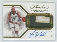 Khris Middleton [Gold] #15 Basketball Cards 2022 Panini Flawless Patch Autograph Prices