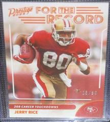 Jerry Rice [Orange] #17 Football Cards 2023 Panini Prestige For the Record Prices
