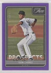 Eury Perez [Two Strikes] #P-13 Baseball Cards 2022 Panini Three and Two Prospects Prices