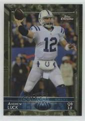 Andrew Luck [Camo Refractor] #6 Football Cards 2015 Topps Chrome Prices