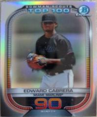Edward Cabrera [Atomic} Baseball Cards 2021 Bowman Scout’s Top 100 Prices