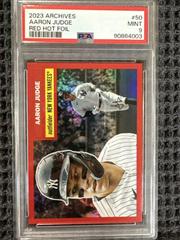 Aaron Judge [Red Hot] #50 Baseball Cards 2023 Topps Archives Prices