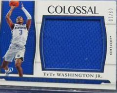 TyTy Washington Jr. [Material Signature Gold] #40 Basketball Cards 2022 Panini National Treasures Collegiate Prices