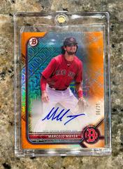 Marcelo Mayer [Orange Refractor] #BCMA-MM Baseball Cards 2022 Bowman Chrome Mega Box Mojo Autographs Prices