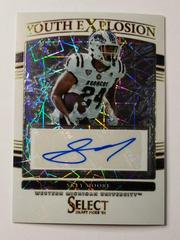 Skyy Moore [White Lazer] #YE-ZCH Football Cards 2022 Panini Select Draft Picks Youth Explosion Signatures Prices