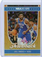 Joel Embiid #7 Basketball Cards 2022 Panini Hoops Throwback Prices