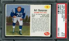Art Donovan [Hand Cut] #79 Football Cards 1962 Post Cereal Prices