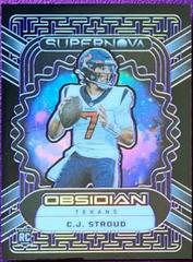 C.J. Stroud [Purple Electric Etch] #3 Football Cards 2023 Panini Obsidian Supernova Prices