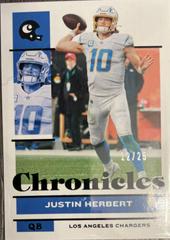 Justin Herbert #68 Football Cards 2021 Panini Chronicles Prices