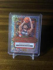 Shaedon Sharpe #13 Basketball Cards 2022 Panini Contenders Rookie of the Year Prices