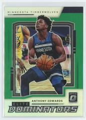 Anthony Edwards [Green] #20 Basketball Cards 2021 Panini Donruss Optic Elite Dominators Prices